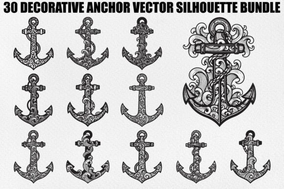 Decorative Anchor Design Bundle: Graphics & Illustrations for Branding