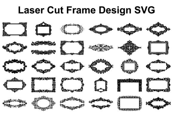 Decorative Frame SVG Bundle for Graphics and Illustrations