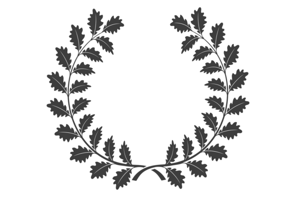 Decorative Vintage Wreath. Artistic Bota Graphics