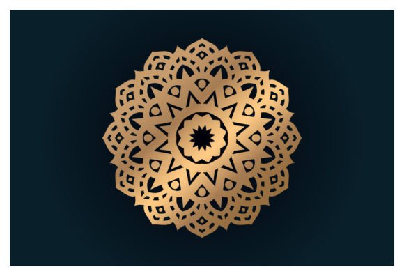 Flower Mandala Decorative Stock for Graphics and Illustrations