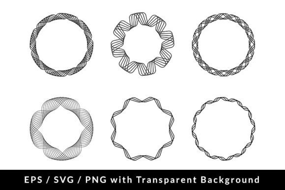 Geometric Circle Decorative Pattern Set for Crafters & Etsy Sellers