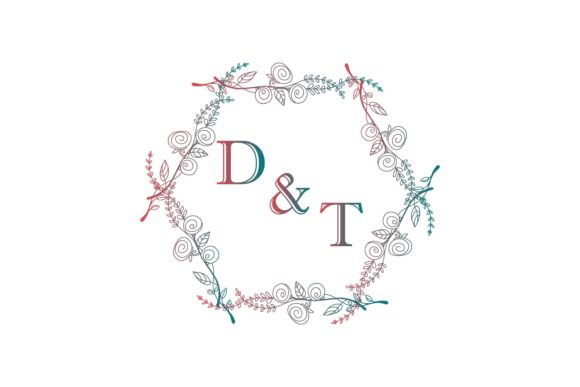 Monogram Decorative Letters Art: Graphics for Handmade Creations