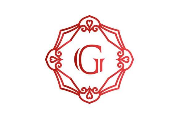 Monogram Initial Decorative Graphics