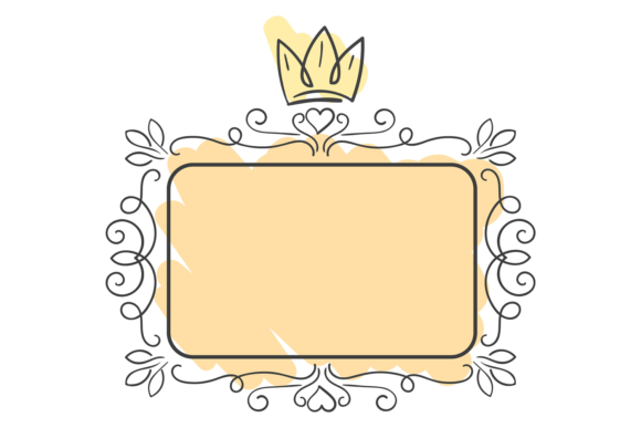 Royal Frame with Decorative Ornament. Pr